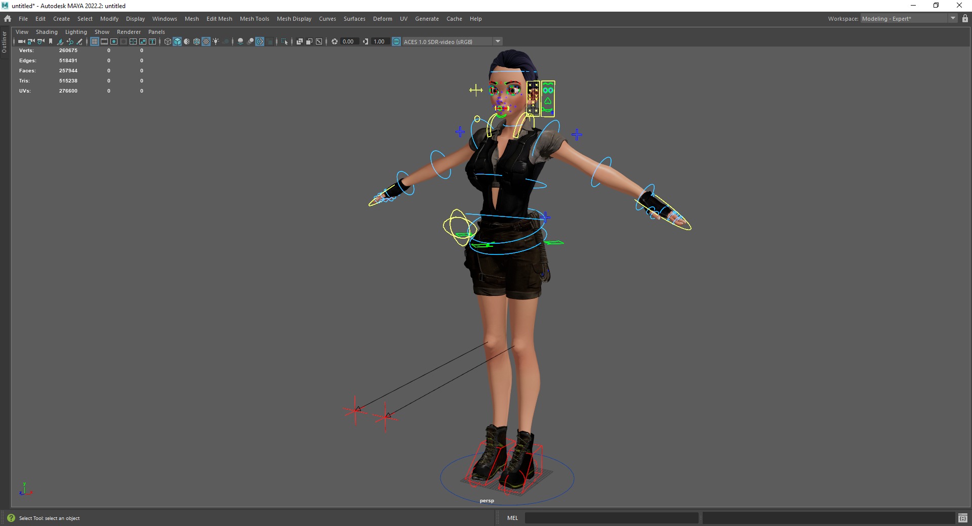 Explorer Adventurous Black Woman with Gear stylized figure Low-poly 3D model_23