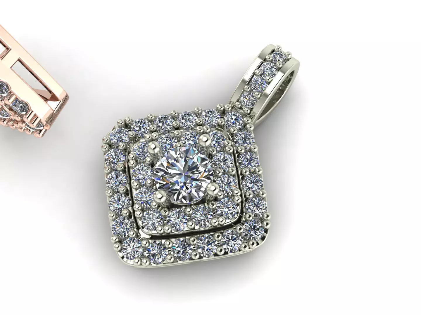 DIAMOND PENDANT 1 3D print model_0