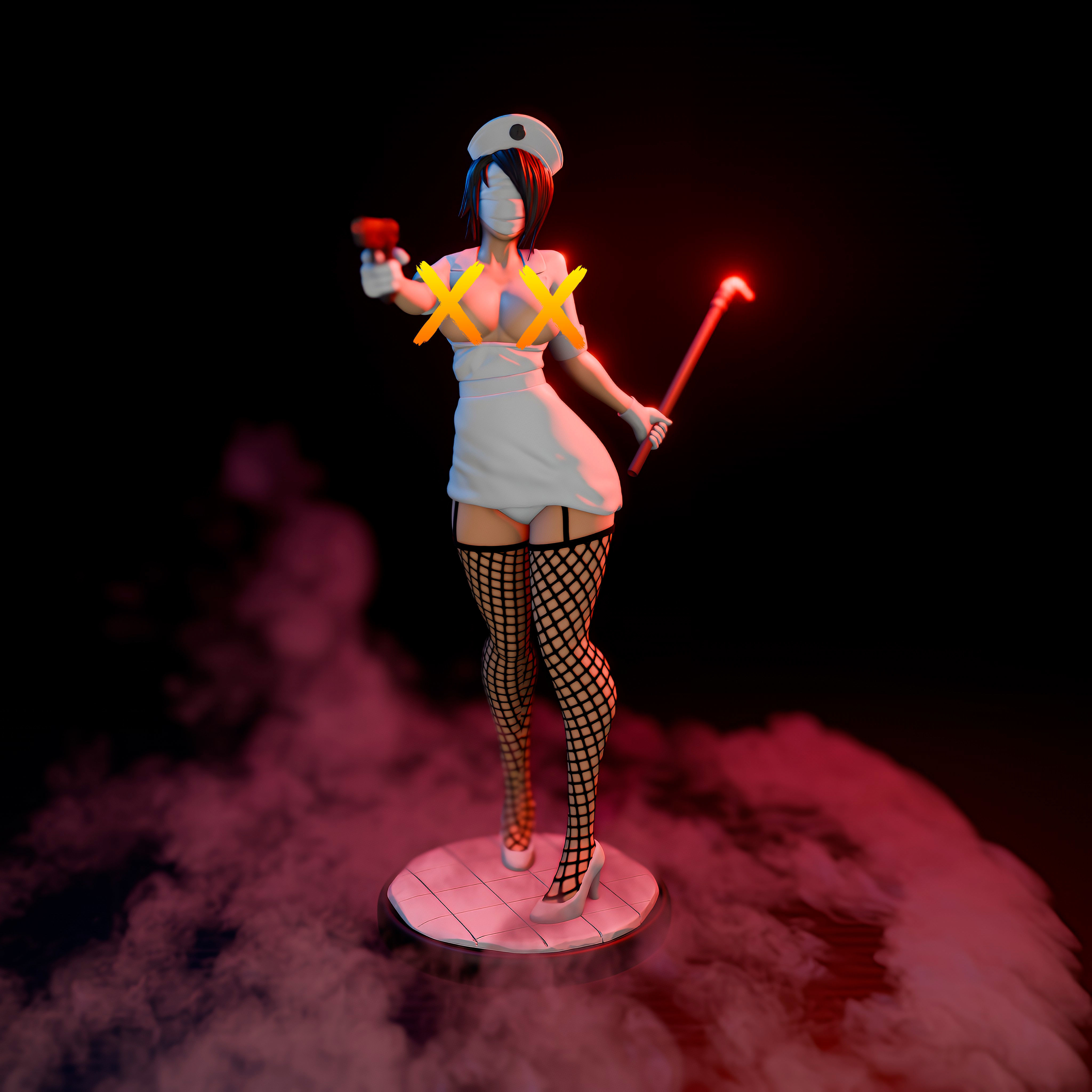 Silent Hill Nurse - Enfermera 3D Print 3D print model_1