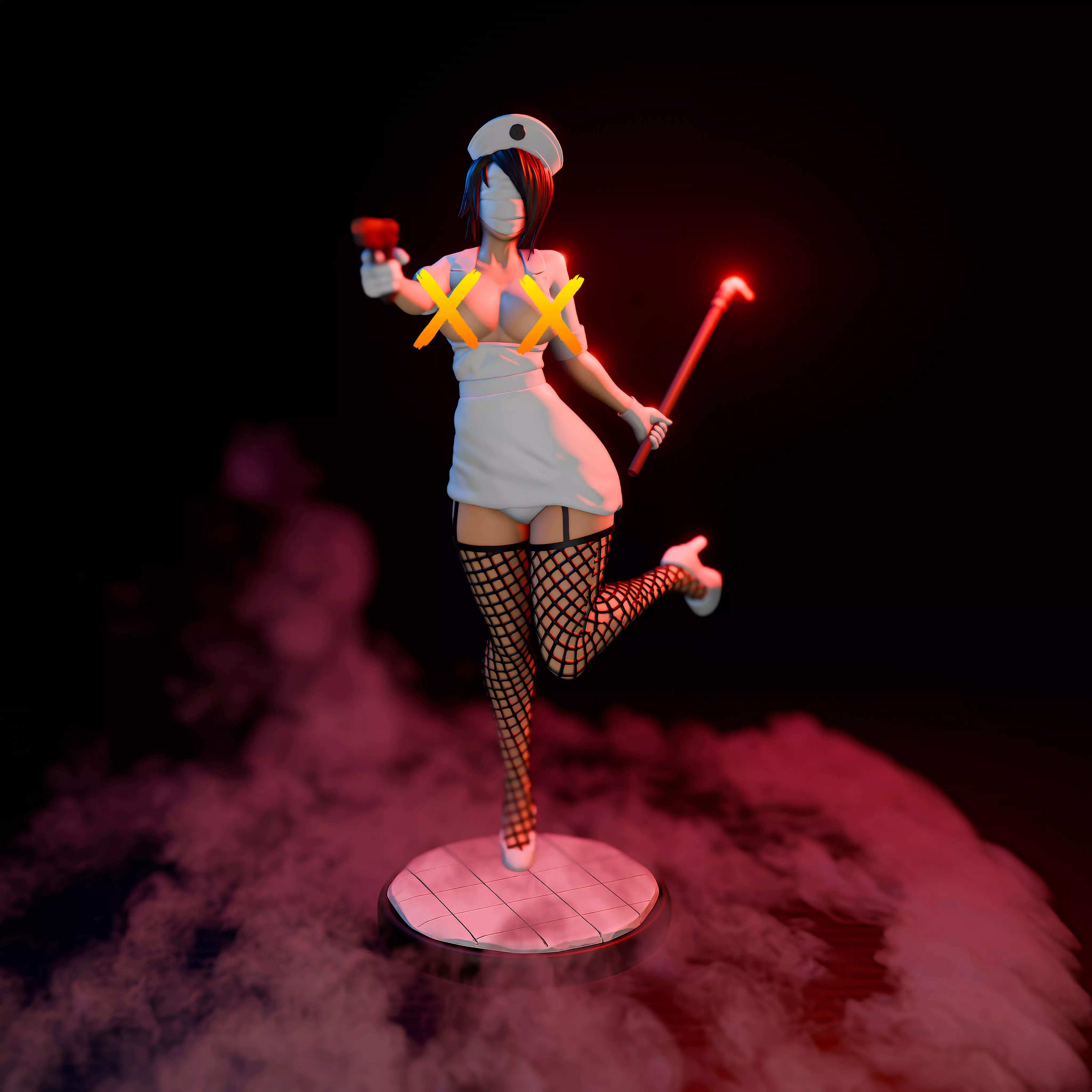 Silent Hill Nurse - Enfermera 3D Print 3D print model_0