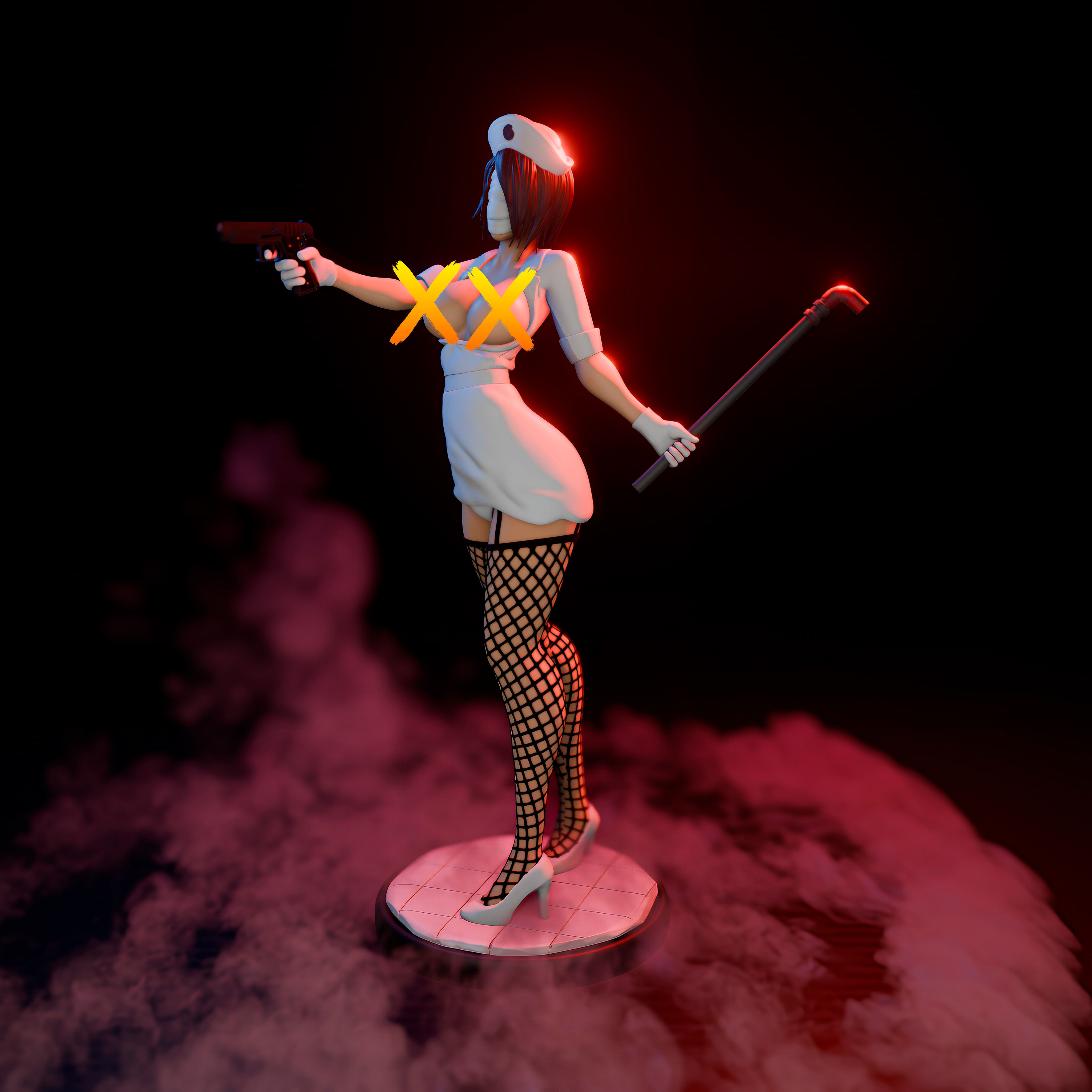 Silent Hill Nurse - Enfermera 3D Print 3D print model_4