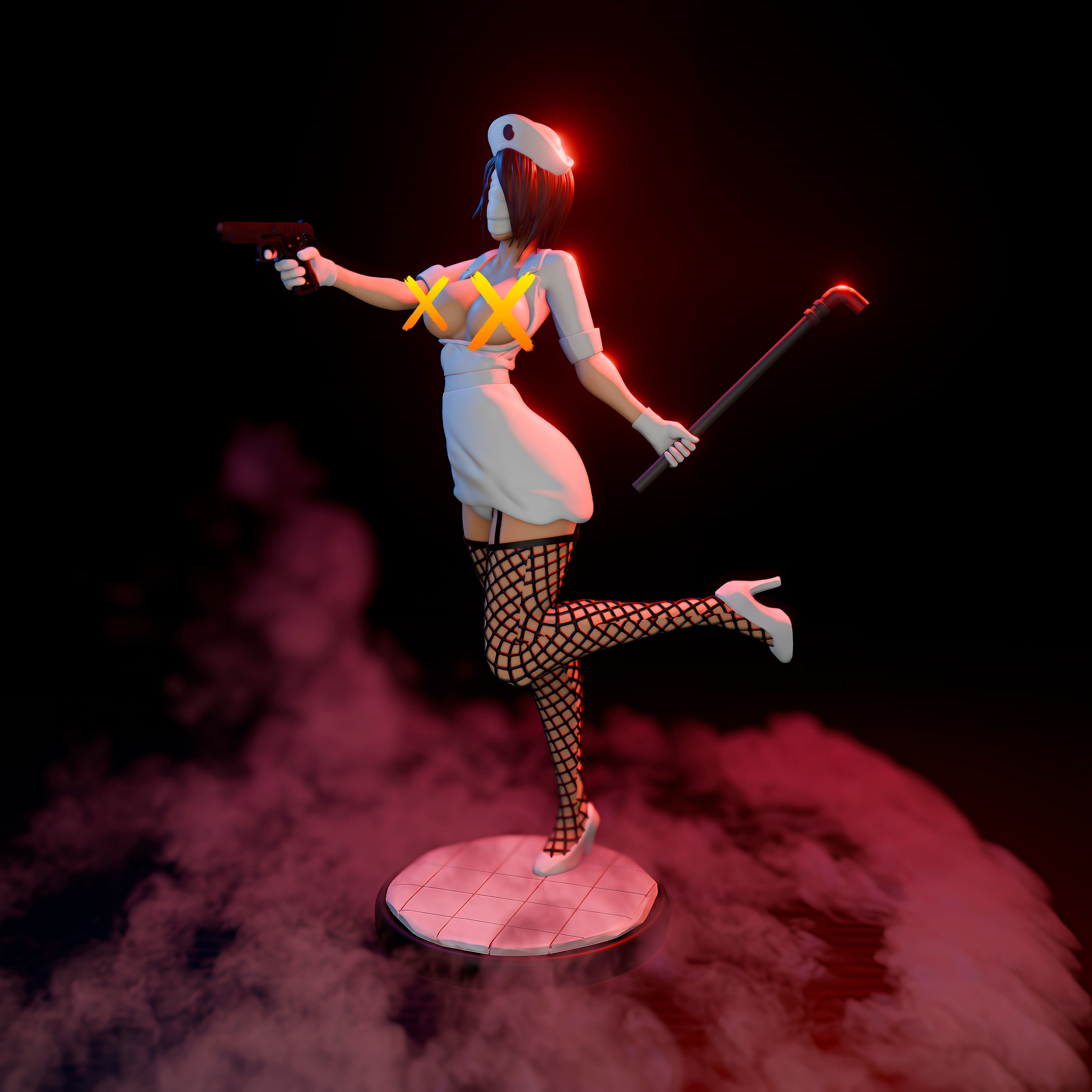 Silent Hill Nurse - Enfermera 3D Print 3D print model_3
