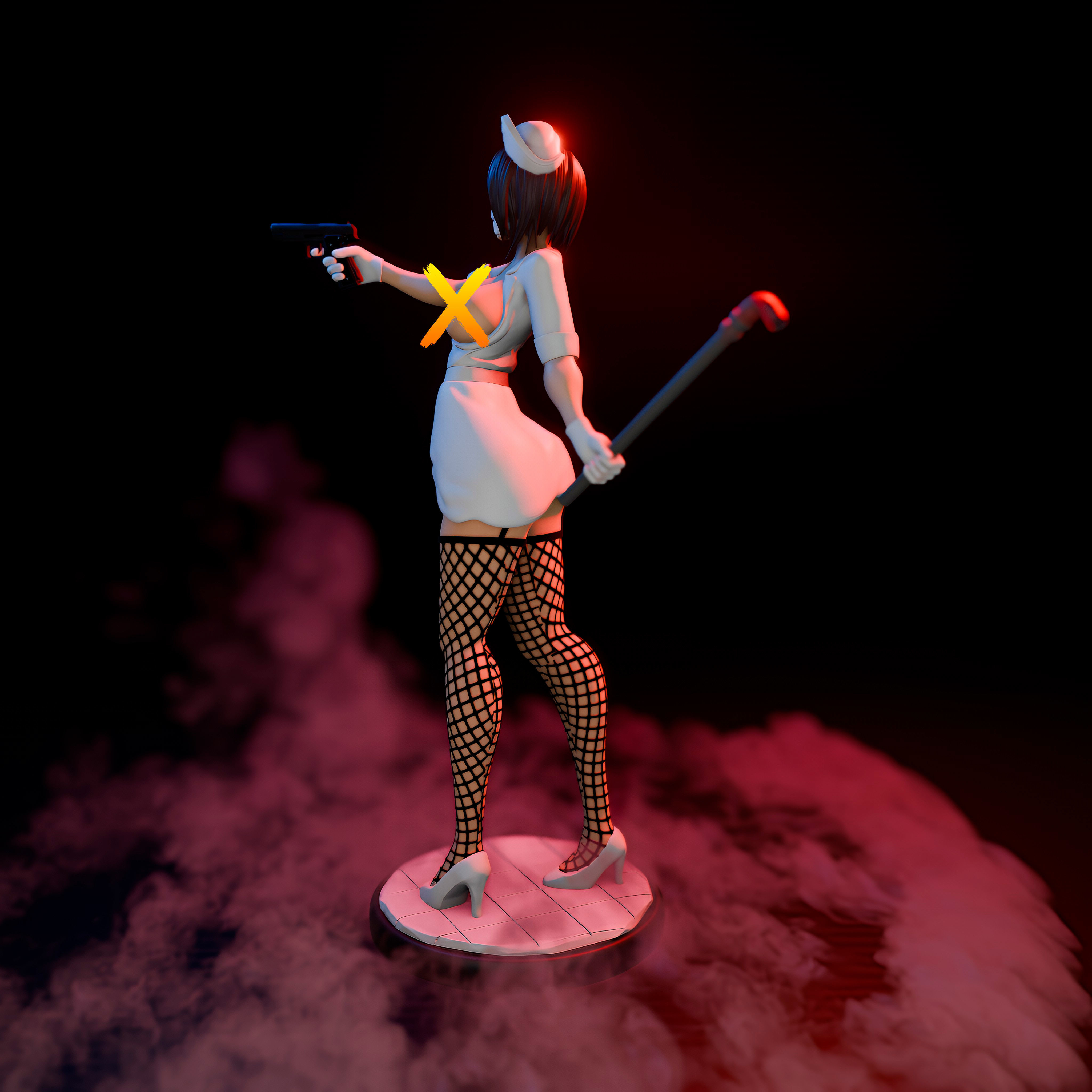 Silent Hill Nurse - Enfermera 3D Print 3D print model_6