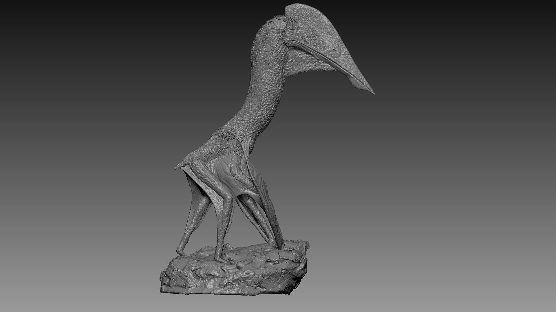 Hatzegopteryx thambema for 3D printing 1-35 presupported 3D print model_3