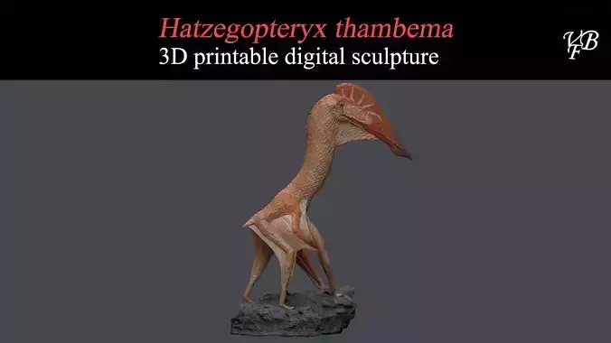Hatzegopteryx thambema for 3D printing 1-35 presupported 3D print model