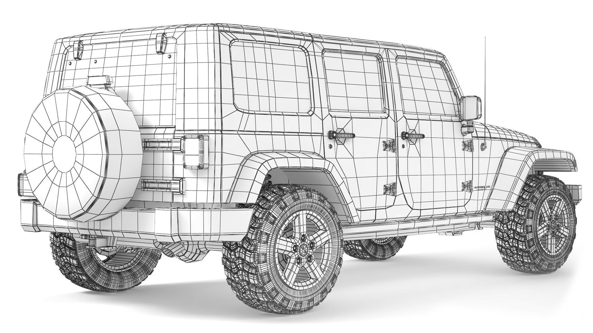 Jeep Wrangler Unlimited 2008 3D model_9