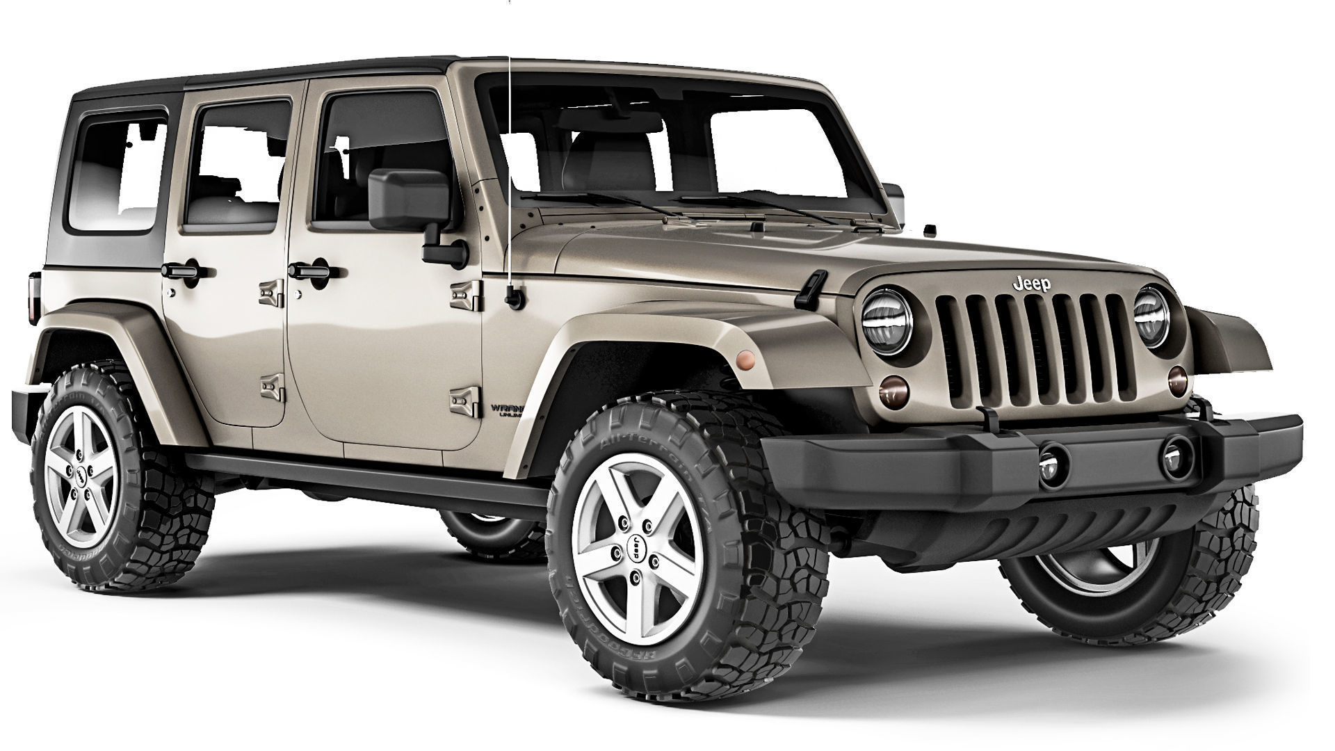 Jeep Wrangler Unlimited 2008 3D model_6