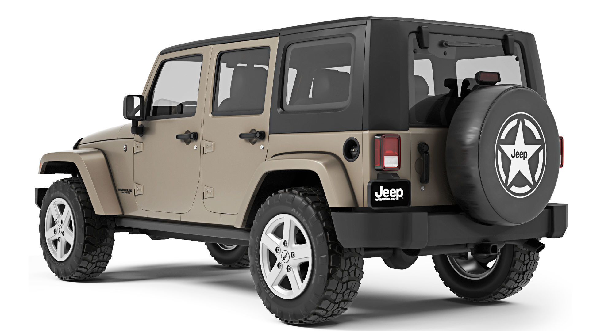 Jeep Wrangler Unlimited 2008 3D model_2