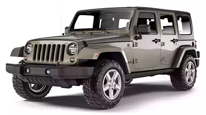 Jeep Wrangler Unlimited 2008 3D model