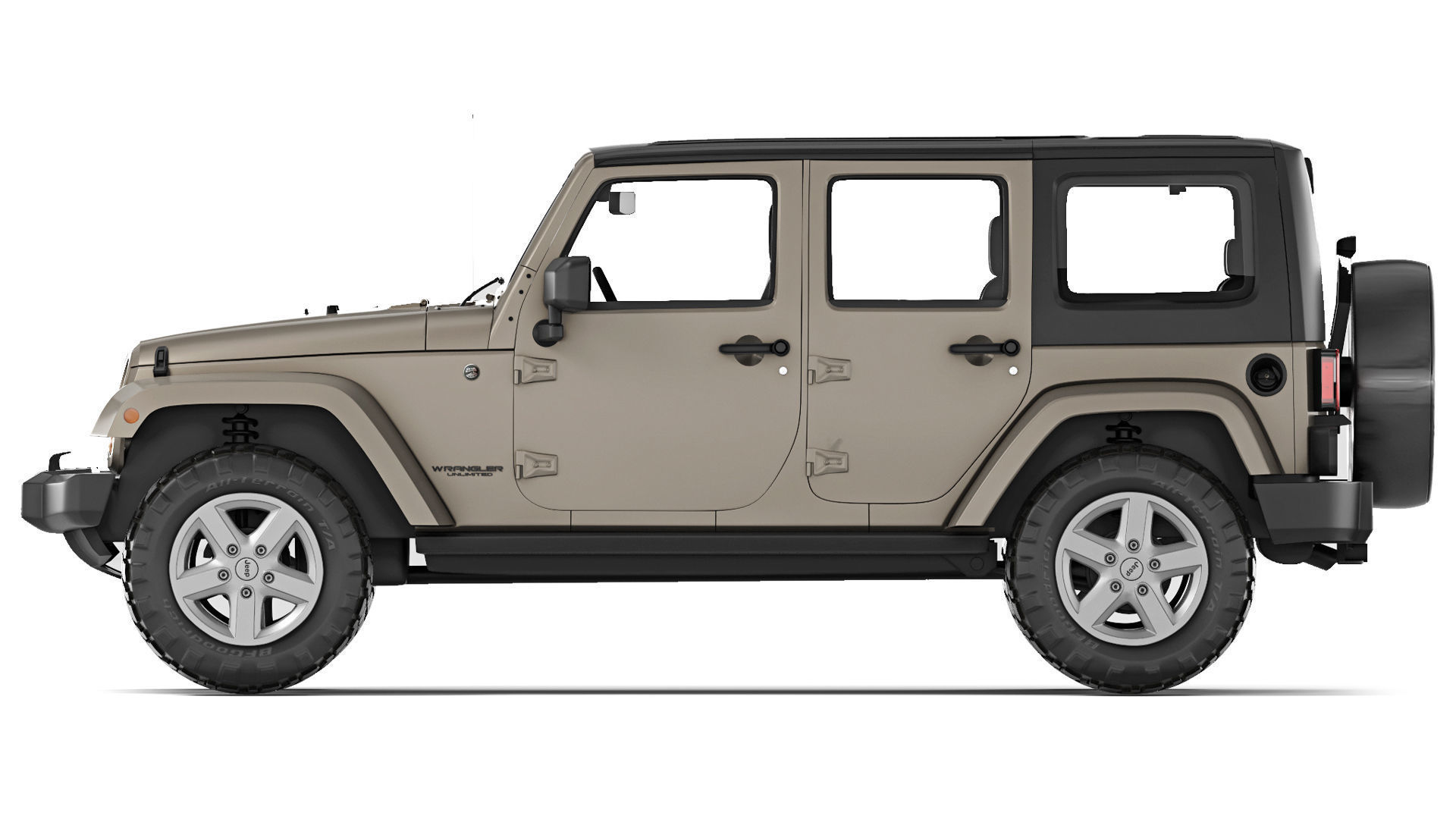 Jeep Wrangler Unlimited 2008 3D model_1