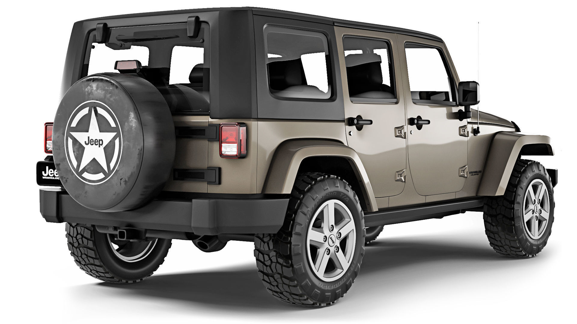 Jeep Wrangler Unlimited 2008 3D model_4