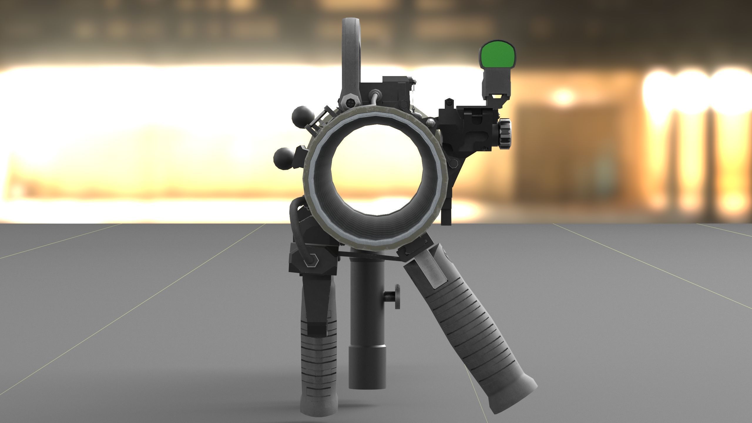 Carl Gustavf- M4 - Recoilless Rifle Low-poly 3D model_27