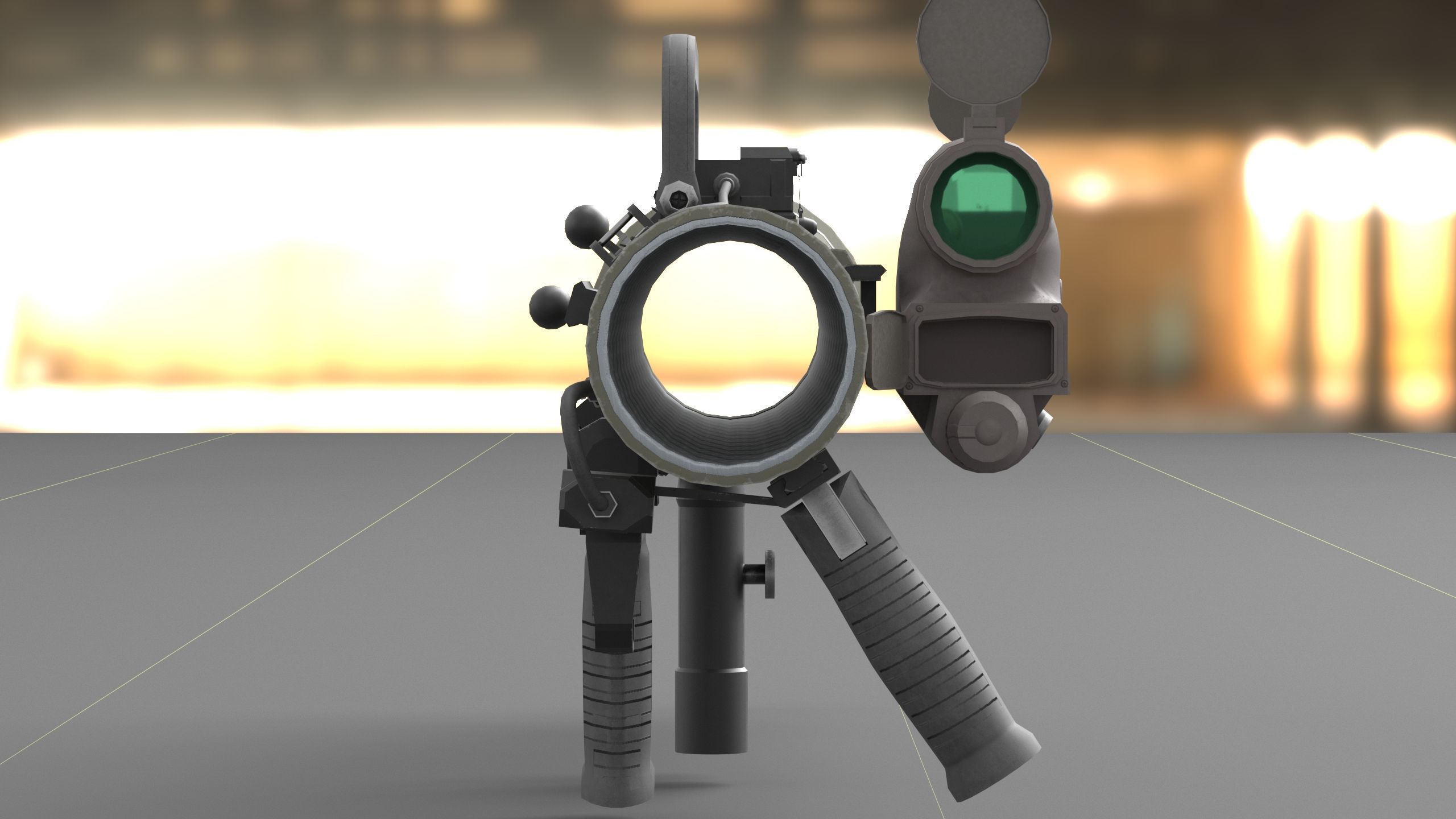 Carl Gustavf- M4 - Recoilless Rifle Low-poly 3D model_28