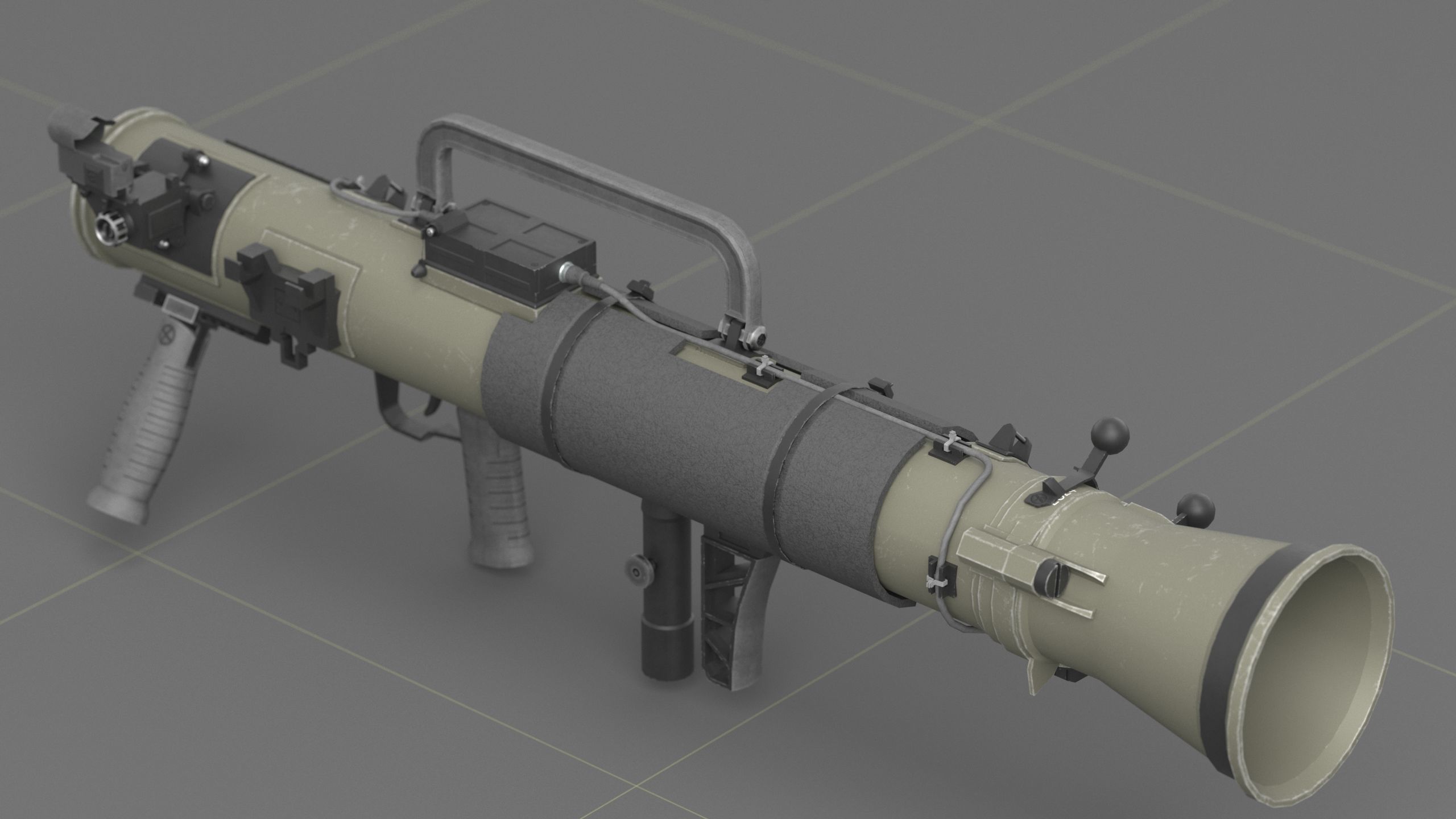Carl Gustavf- M4 - Recoilless Rifle Low-poly 3D model_20