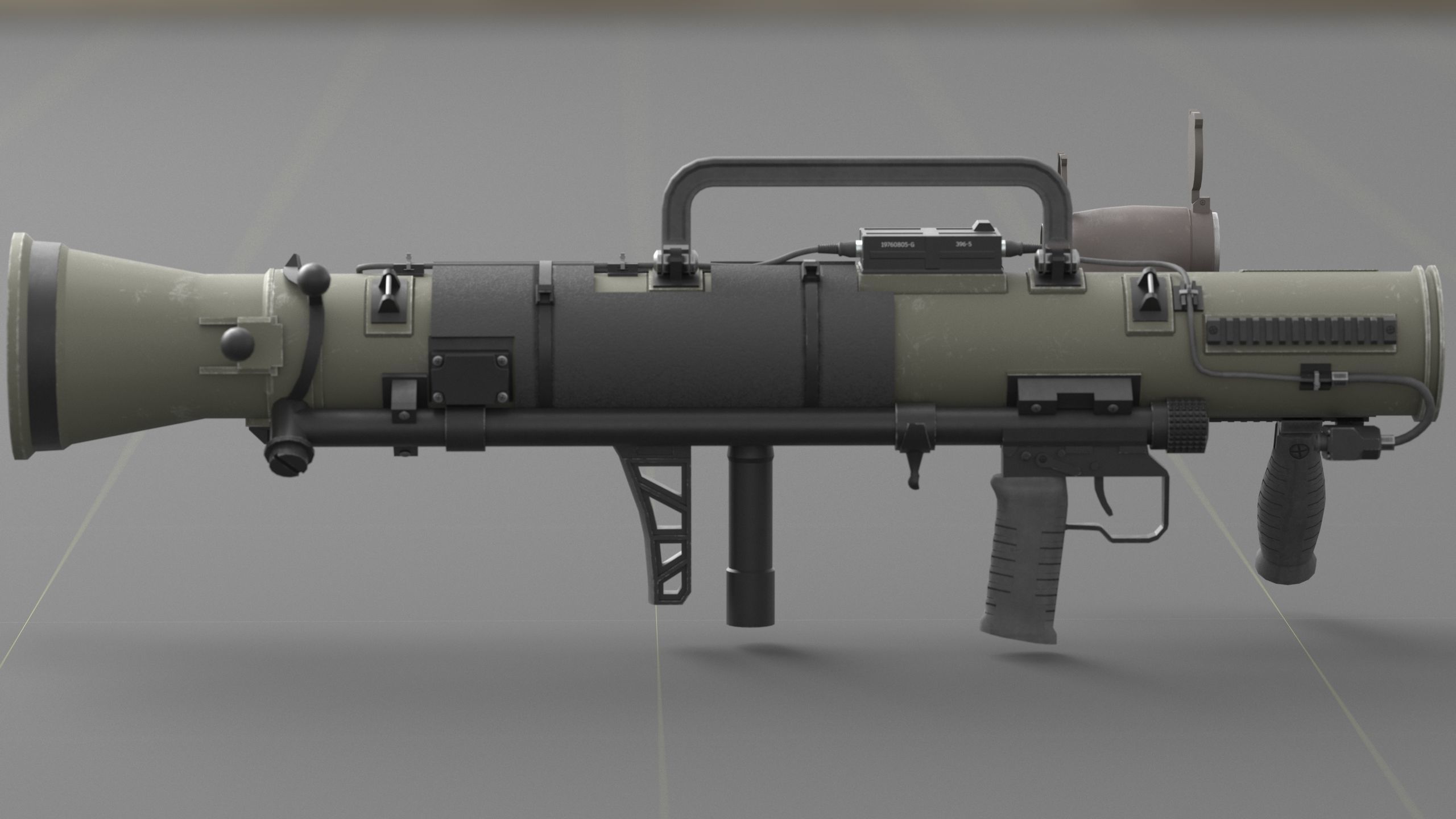 Carl Gustavf- M4 - Recoilless Rifle Low-poly 3D model_34