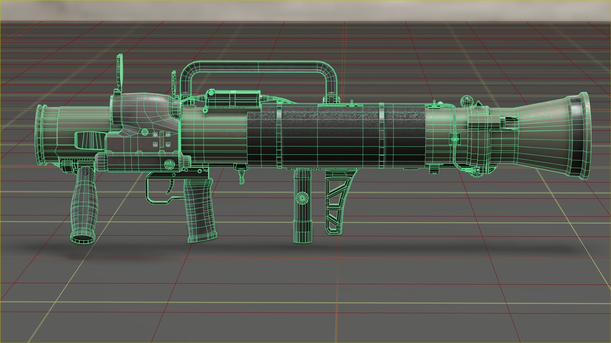 Carl Gustavf- M4 - Recoilless Rifle Low-poly 3D model_17