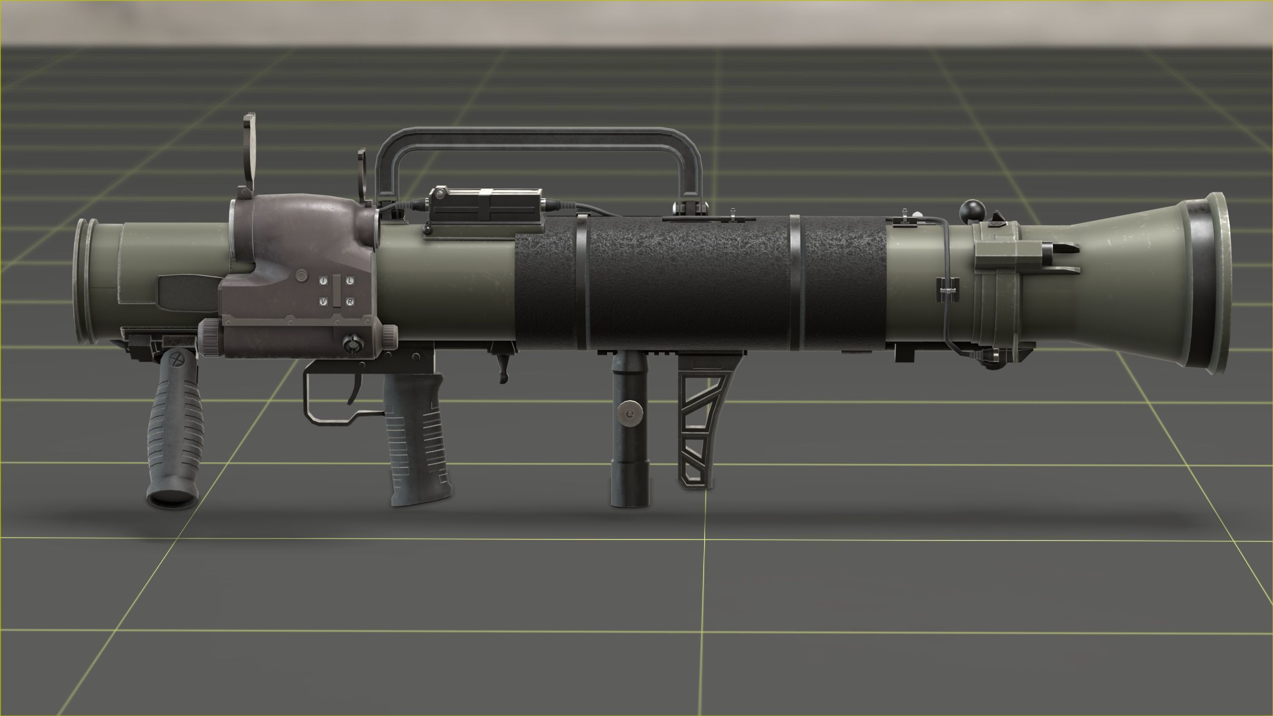 Carl Gustavf- M4 - Recoilless Rifle Low-poly 3D model_16