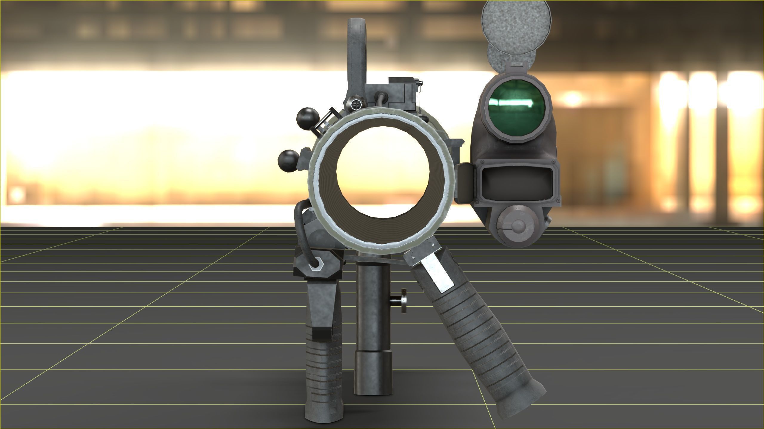 Carl Gustavf- M4 - Recoilless Rifle Low-poly 3D model_10