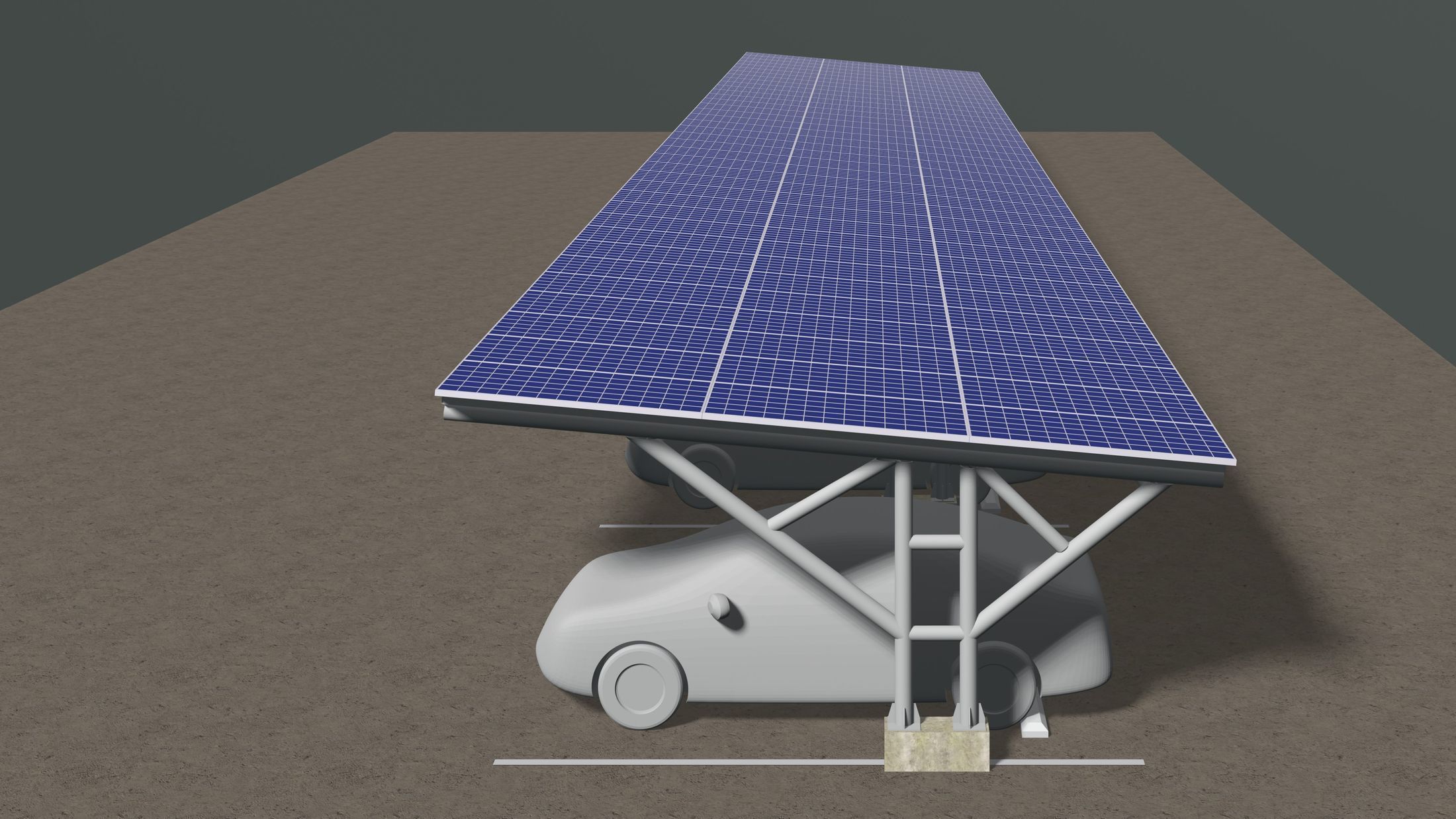 Solar carport 24u04 3D model_4