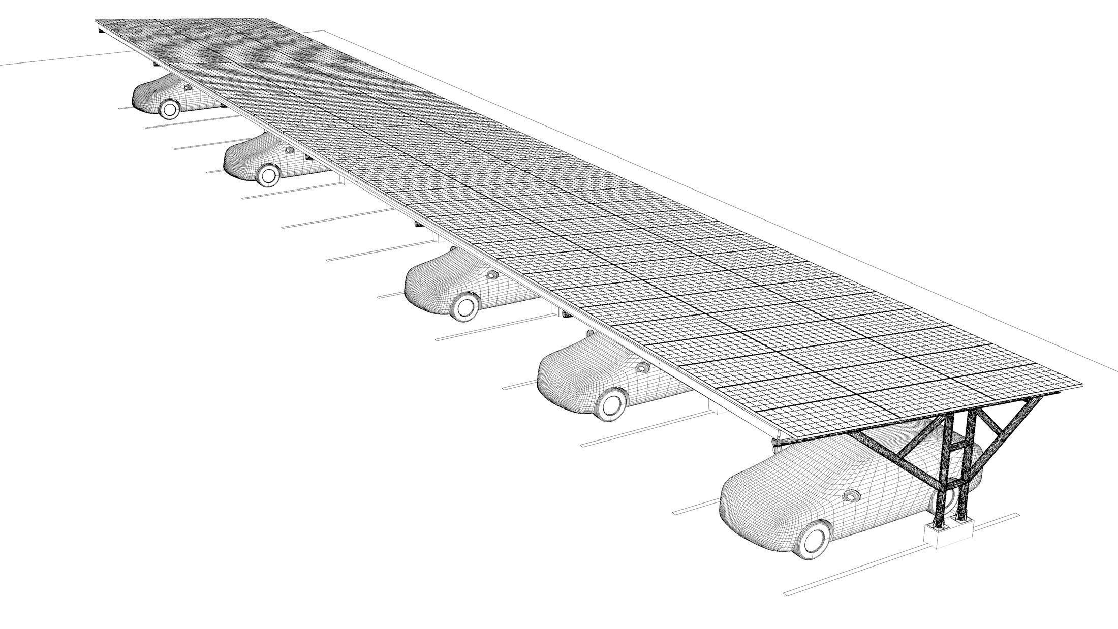 Solar carport 24u04 3D model_6