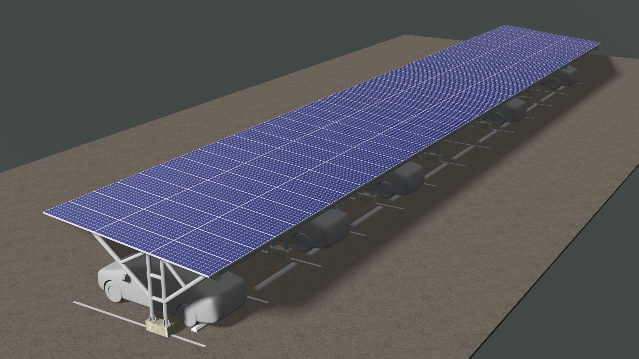 Solar carport 24u04 3D model_2