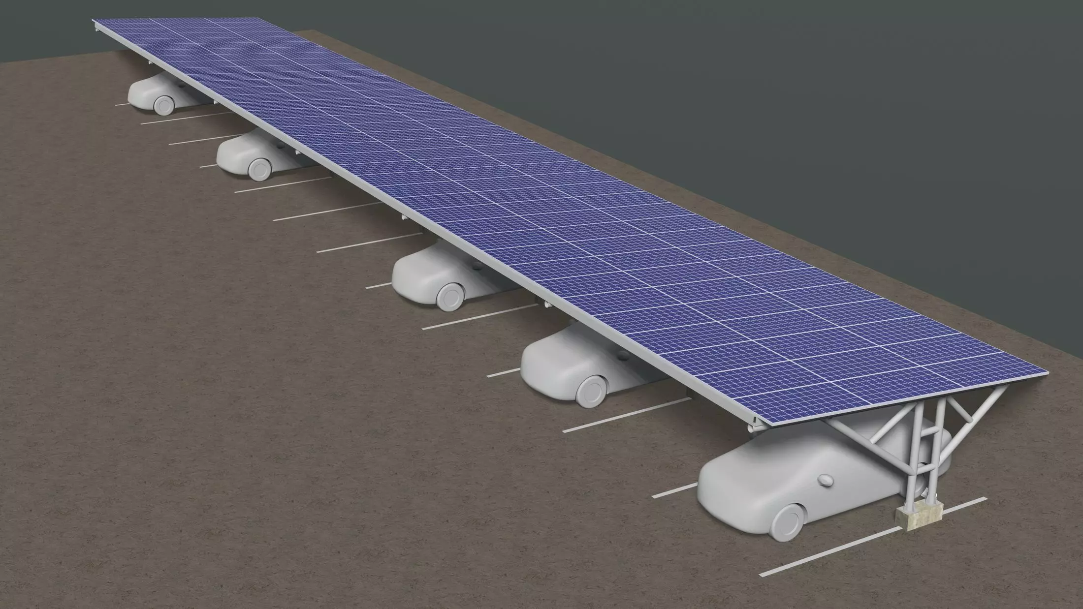 Solar carport 24u04 3D model_0