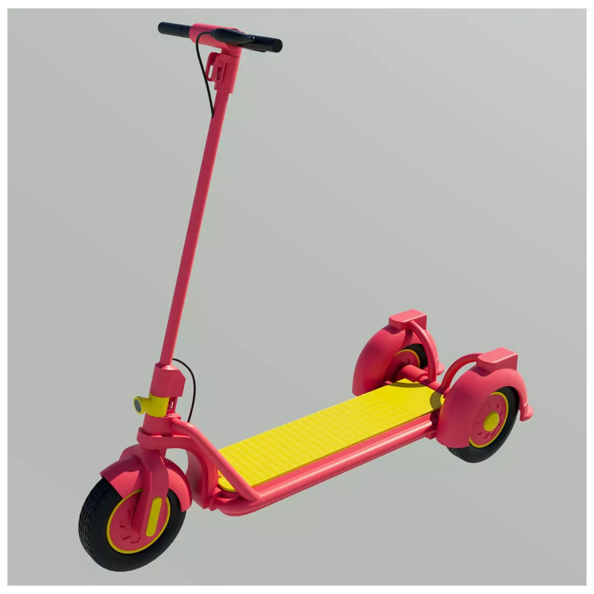 3 WHEELER SKATE SCOOTER 3D print model