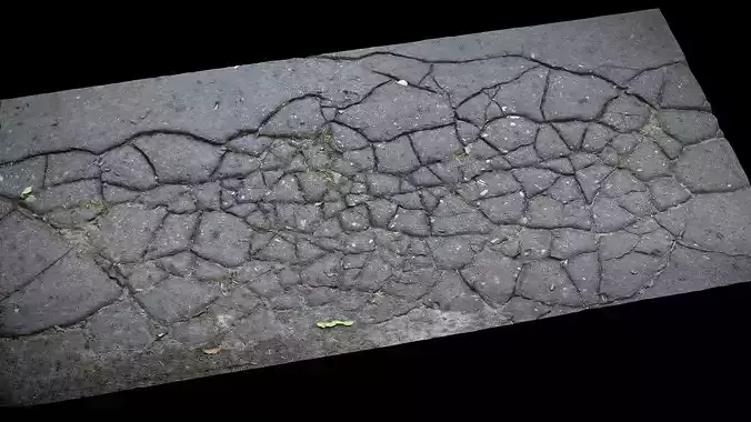 derelict asphalt cracked patch part3 Photogrammetry