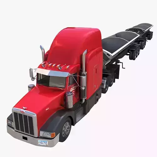 Peterbilt 377 side dump trailer