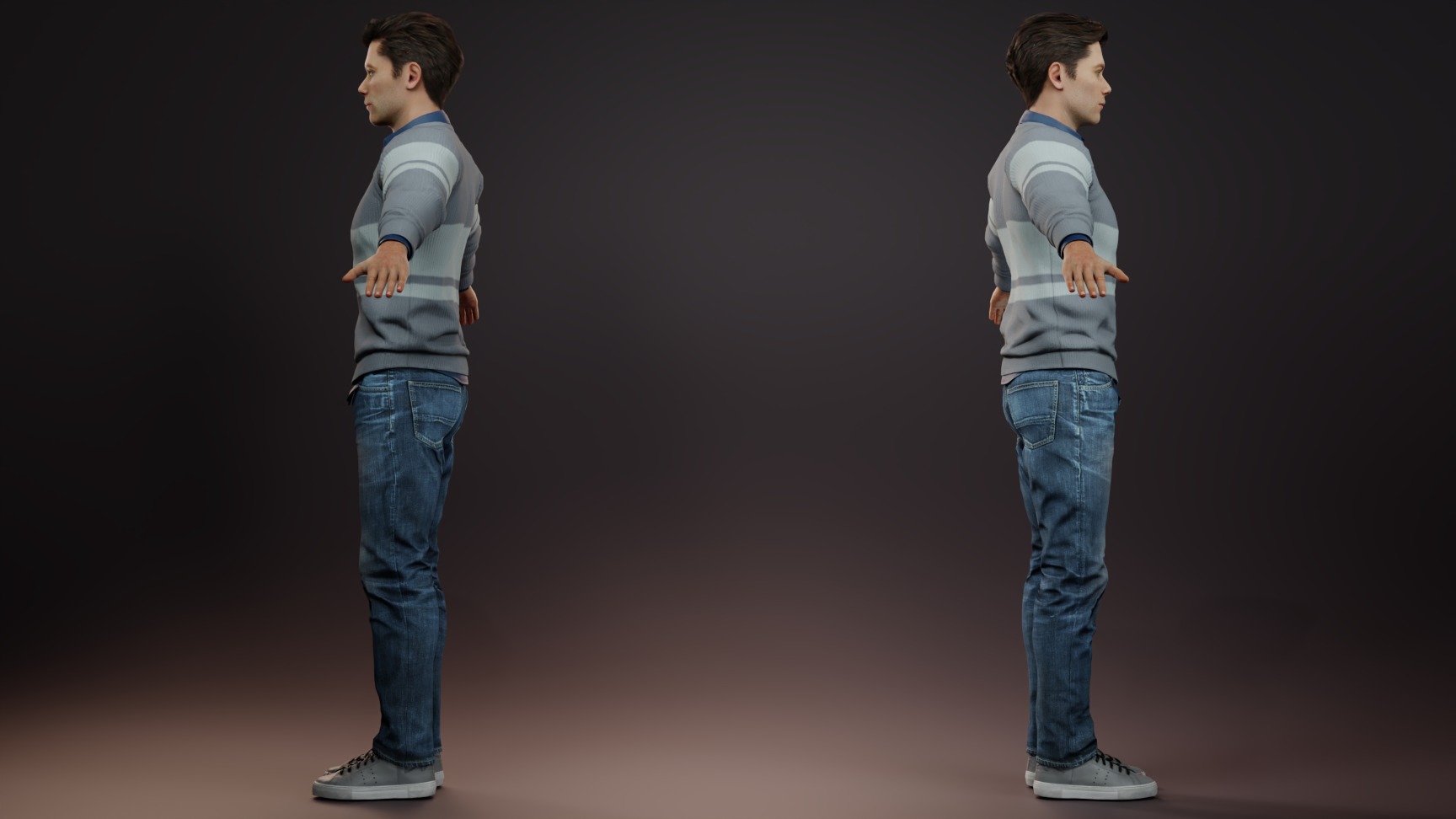 Jason Fashion Character 3D model_3