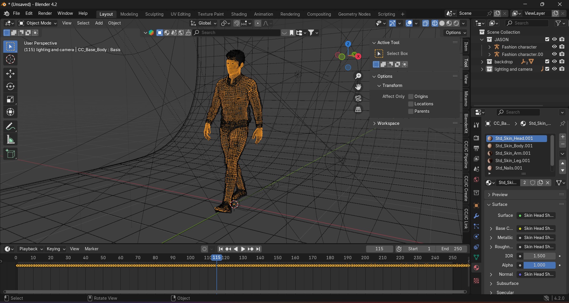 Jason Fashion Character 3D model_19