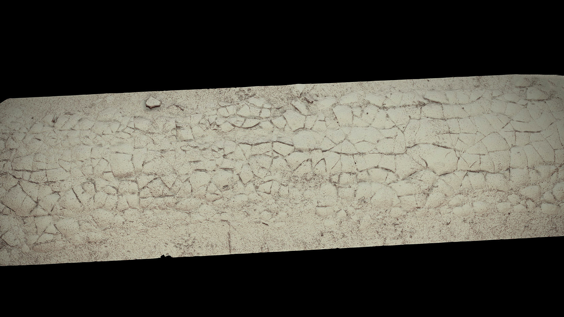 asphalt cracked old mossy road part4 Photogrammetry Low-poly 3D model_5