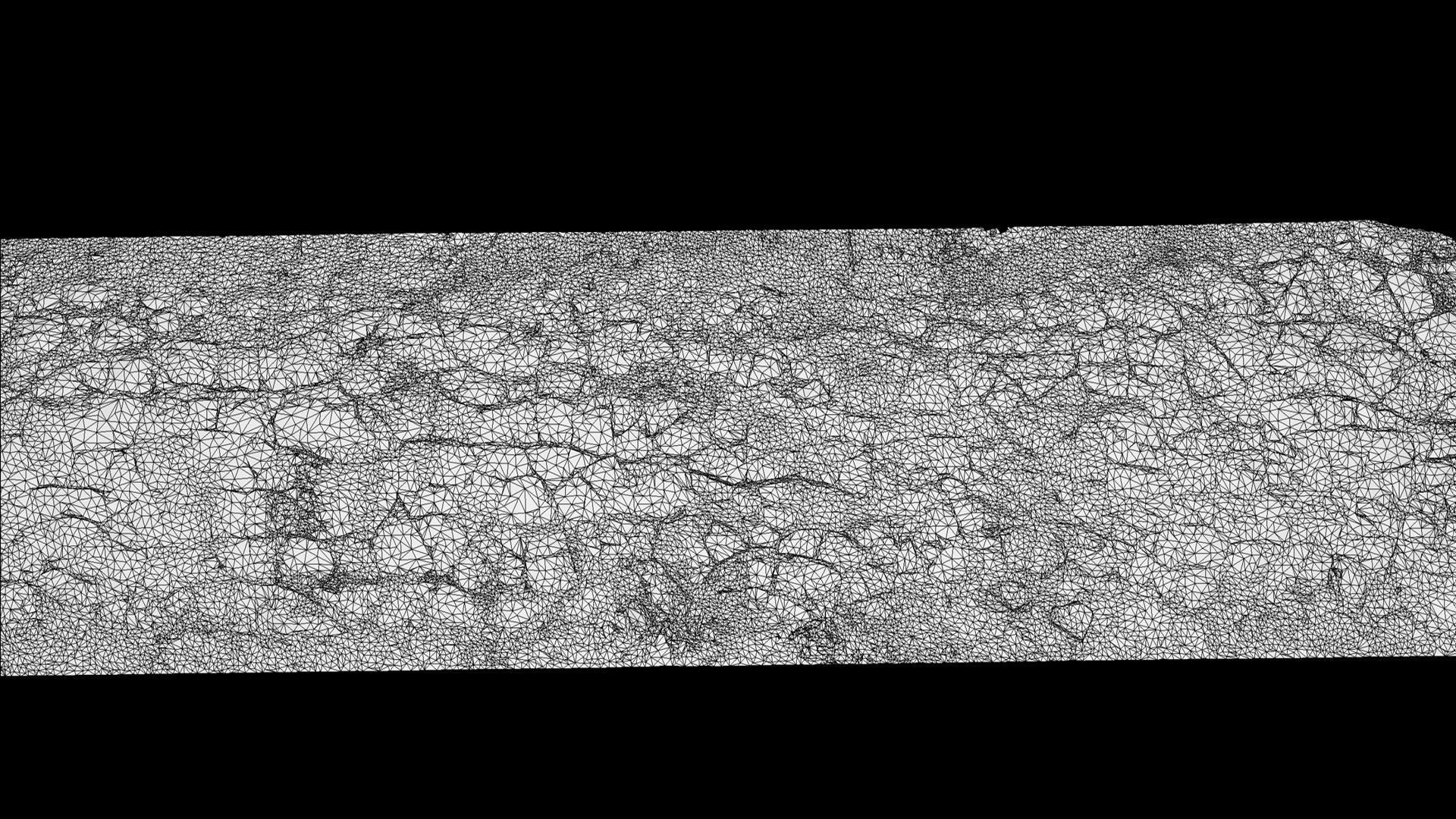 asphalt cracked old mossy road part4 Photogrammetry Low-poly 3D model_6