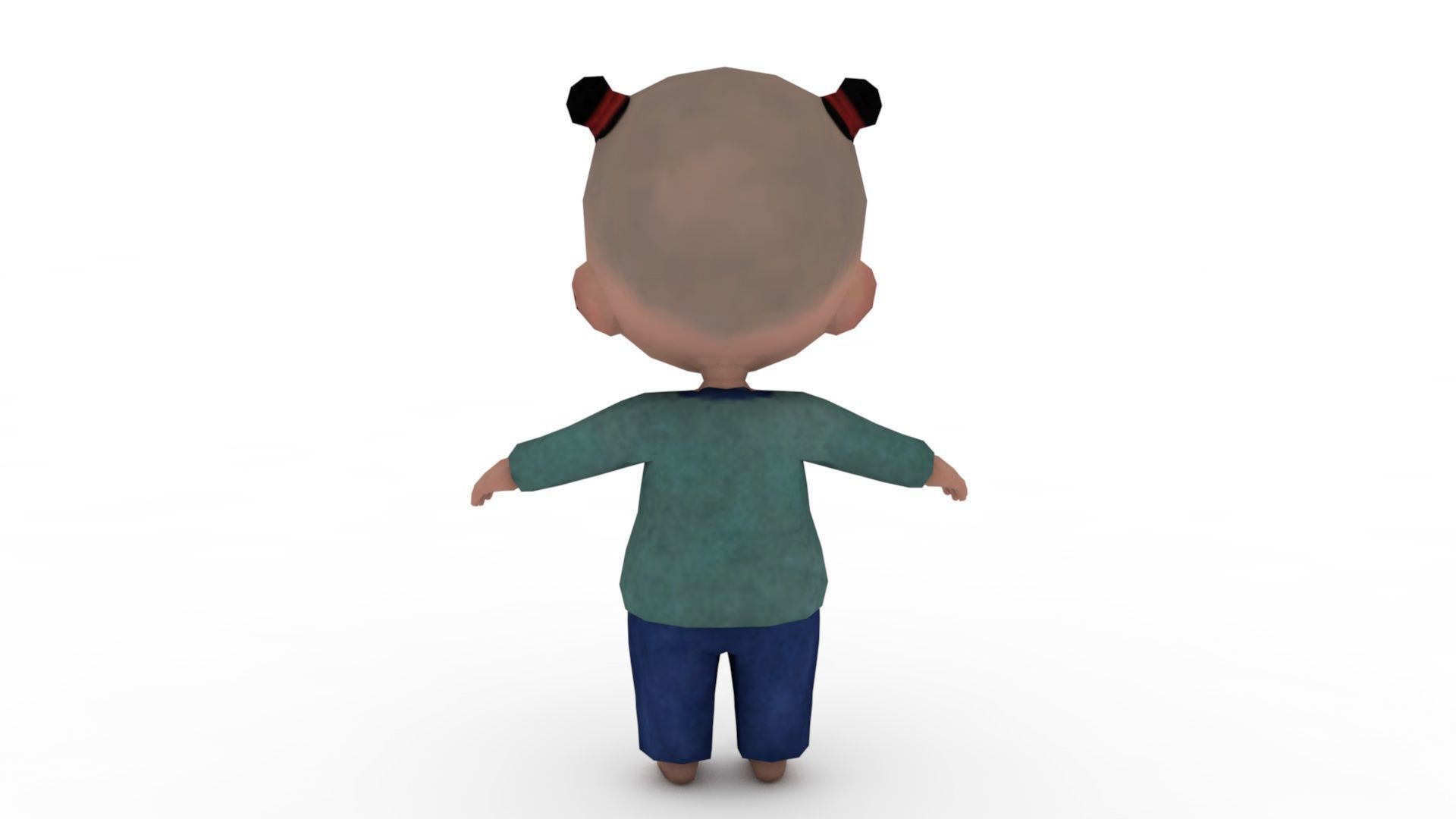 Cartoon boy 3D model_3