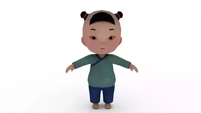 Cartoon boy 3D model