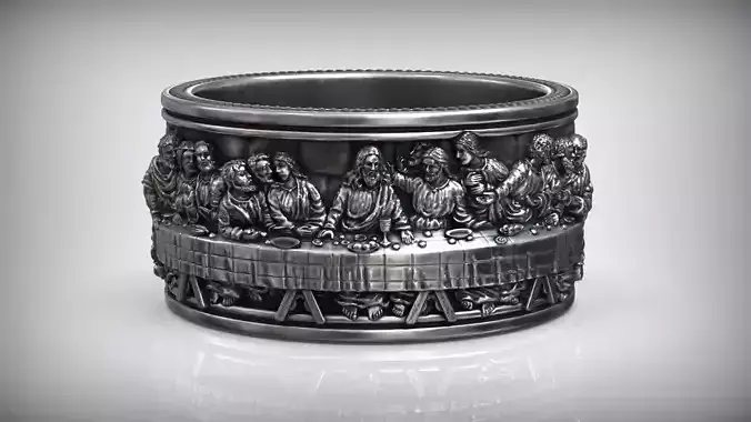 Jesus Christ The Last Supper Leonardo Da Vinci Band 3D print model