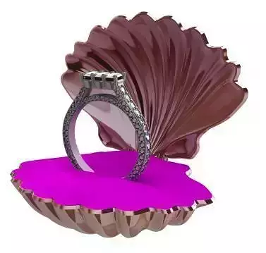 Diamond Rings Texture 3D print model