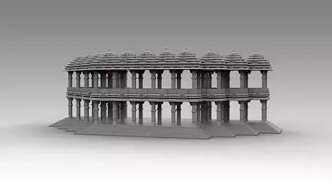 Indian Temple Architecture - Game and Movie Ready