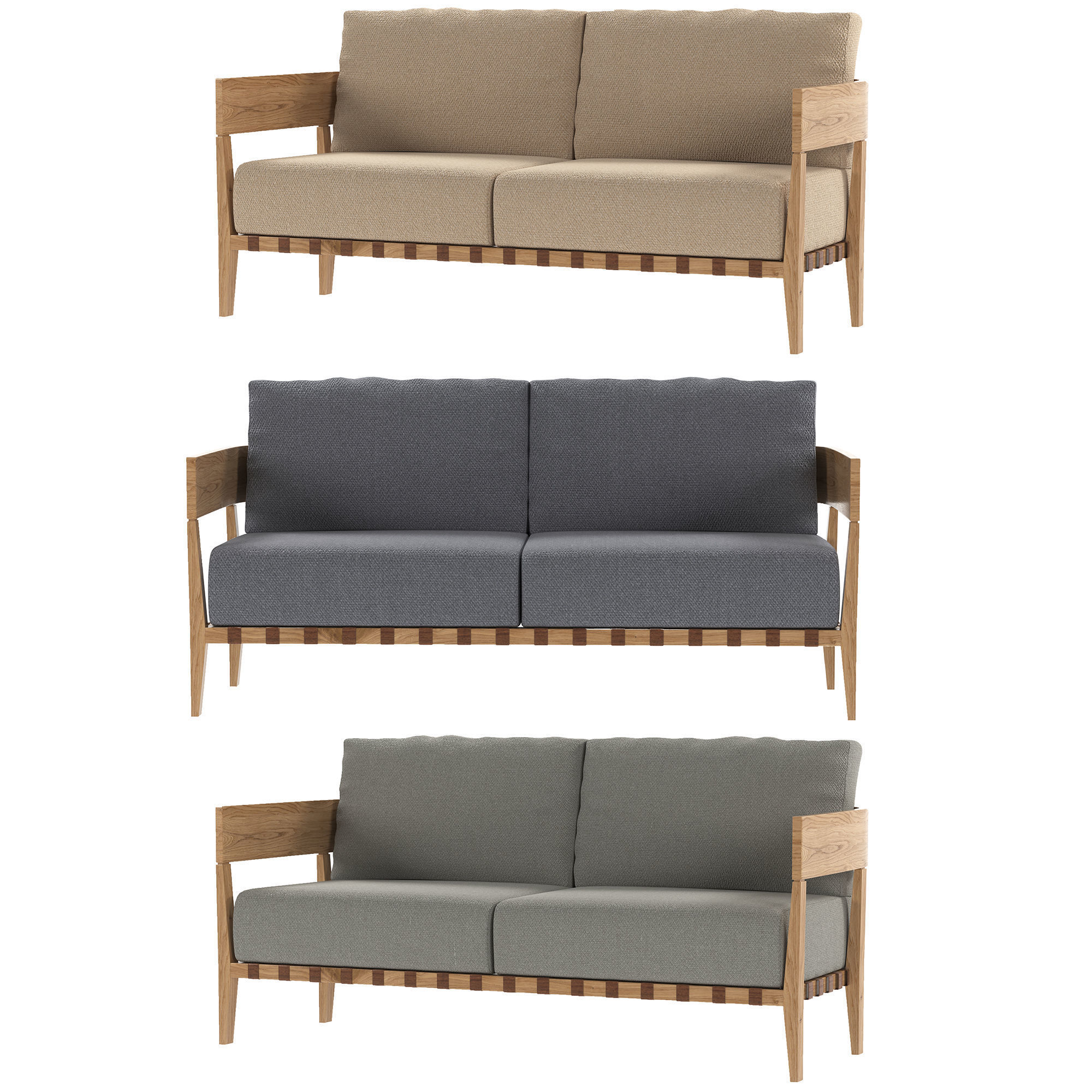 Garden Sofa Free 3D model_2