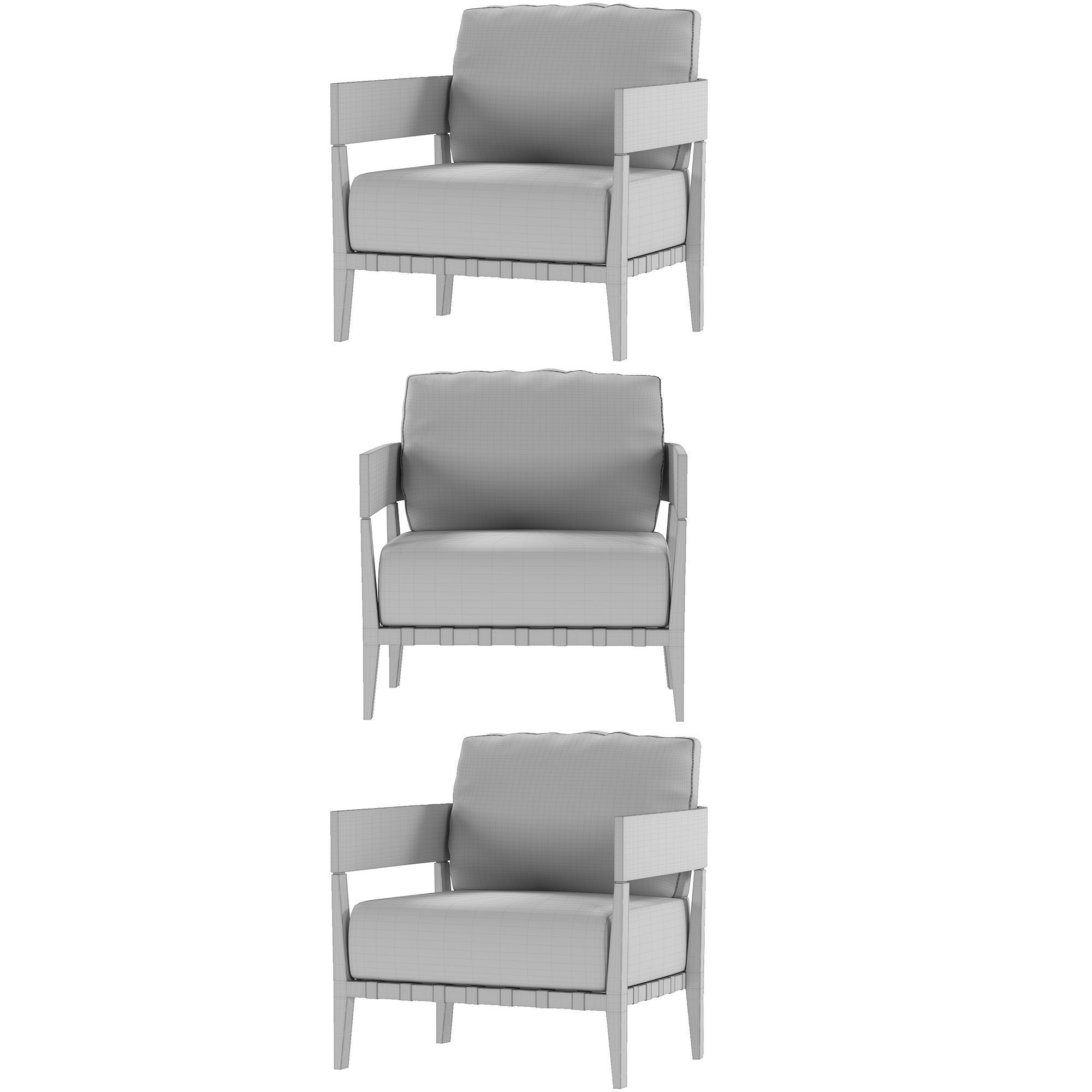 Garden Sofa Free 3D model_20