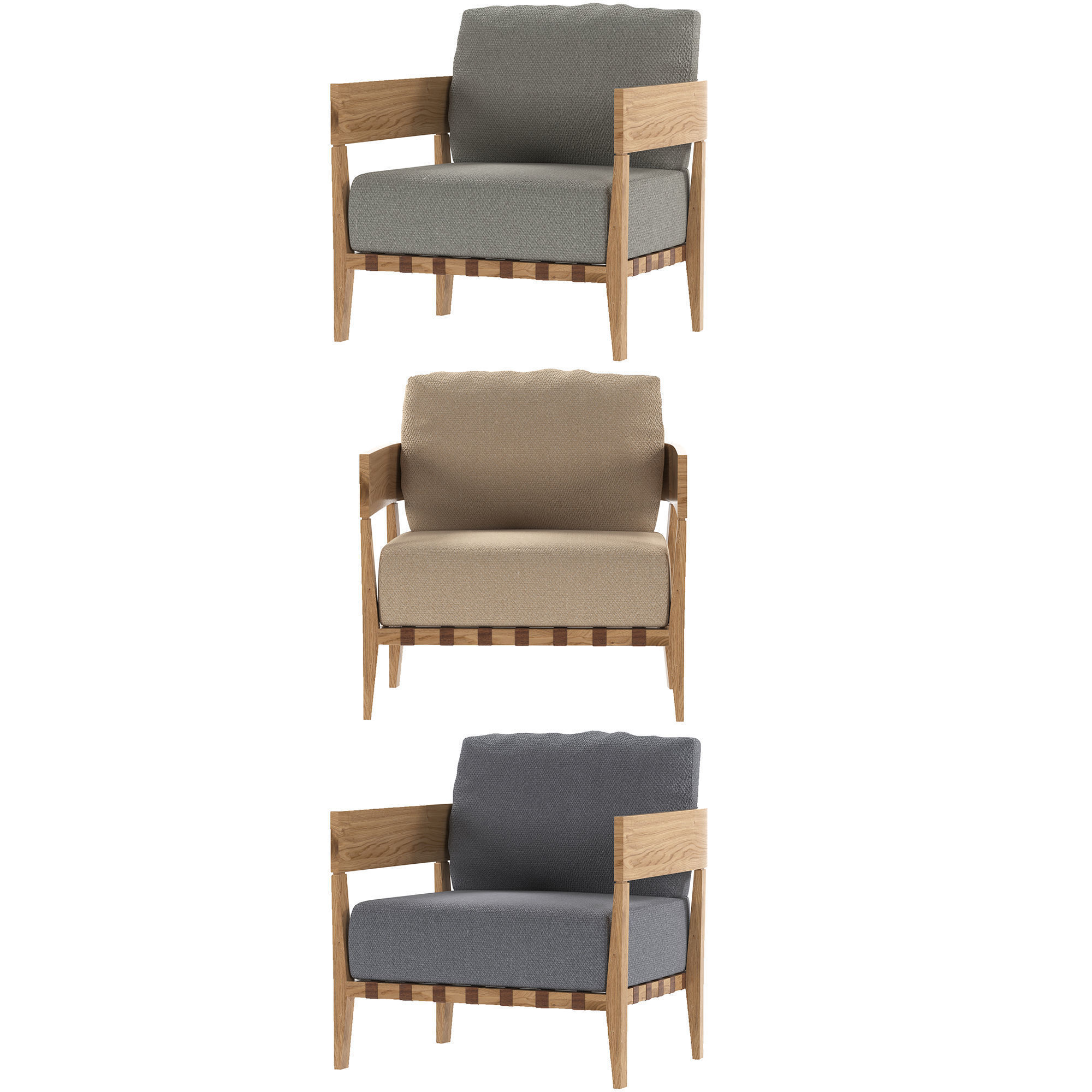 Garden Sofa Free 3D model_3