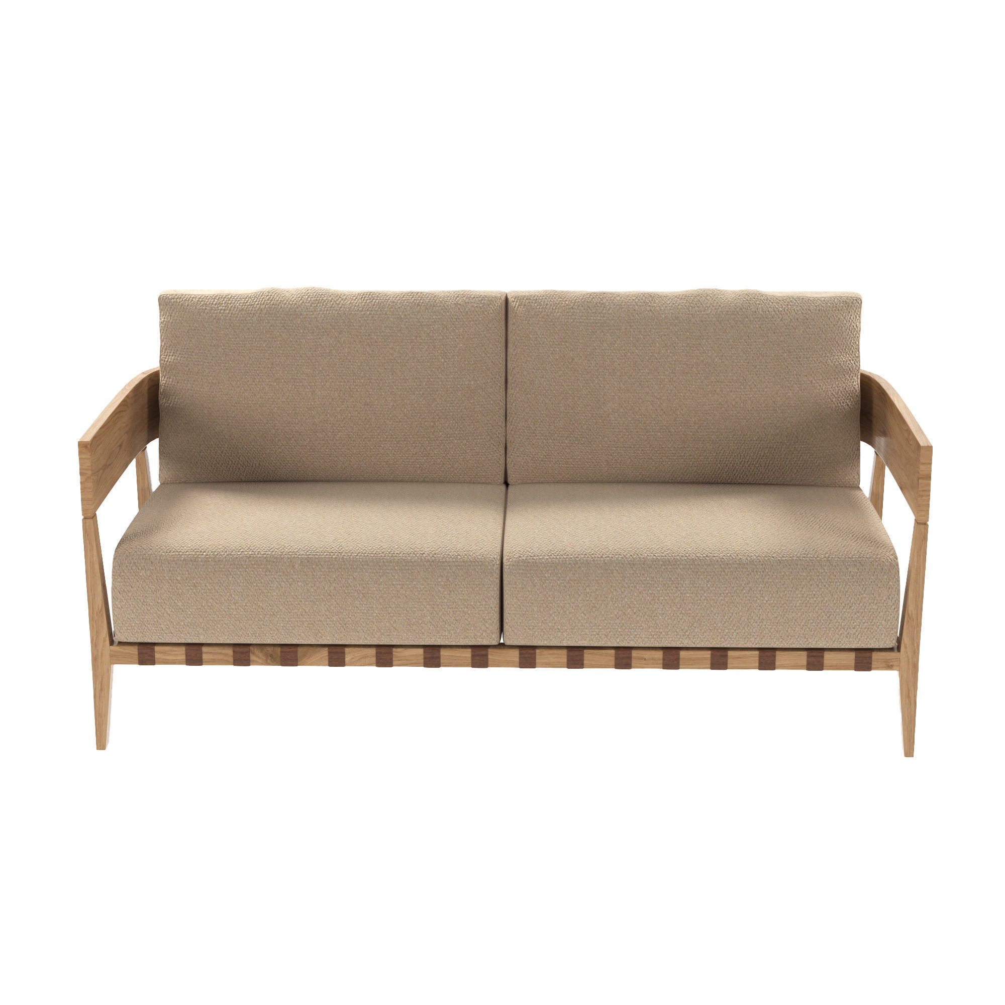 Garden Sofa Free 3D model_7