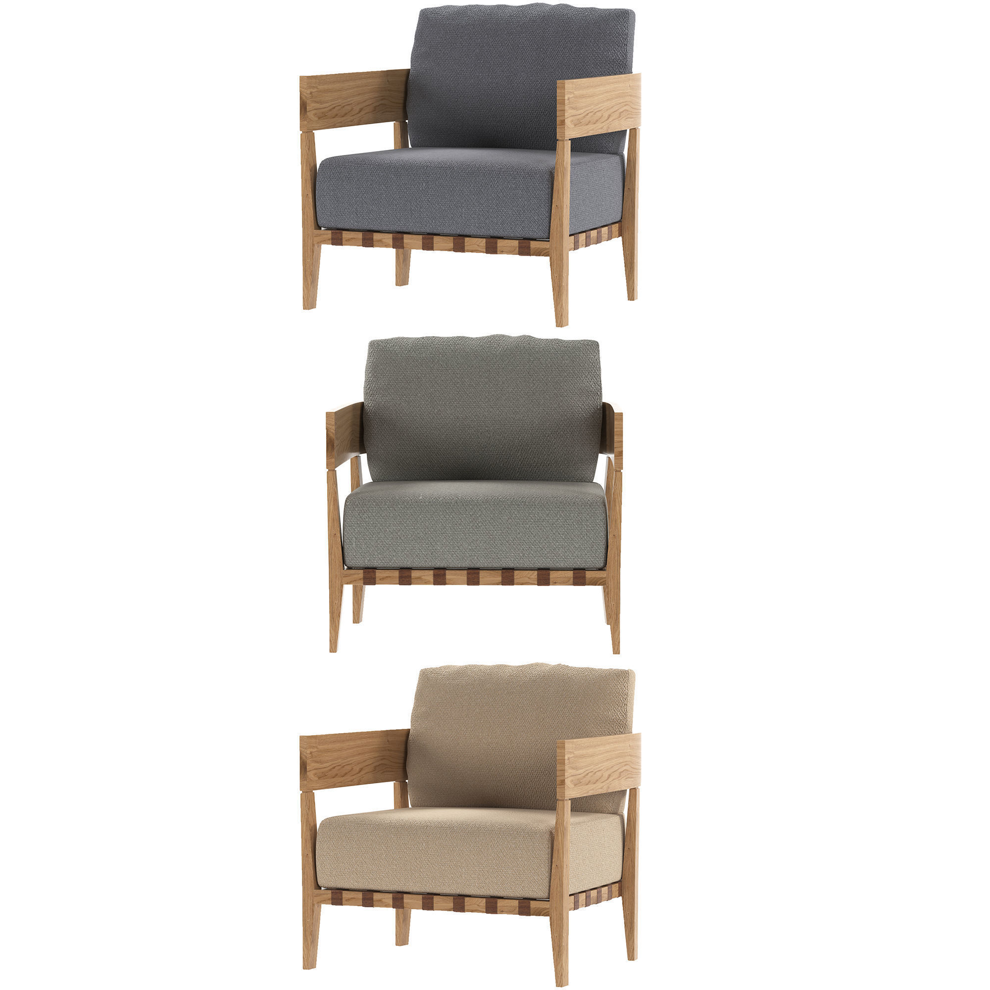 Garden Sofa Free 3D model_9