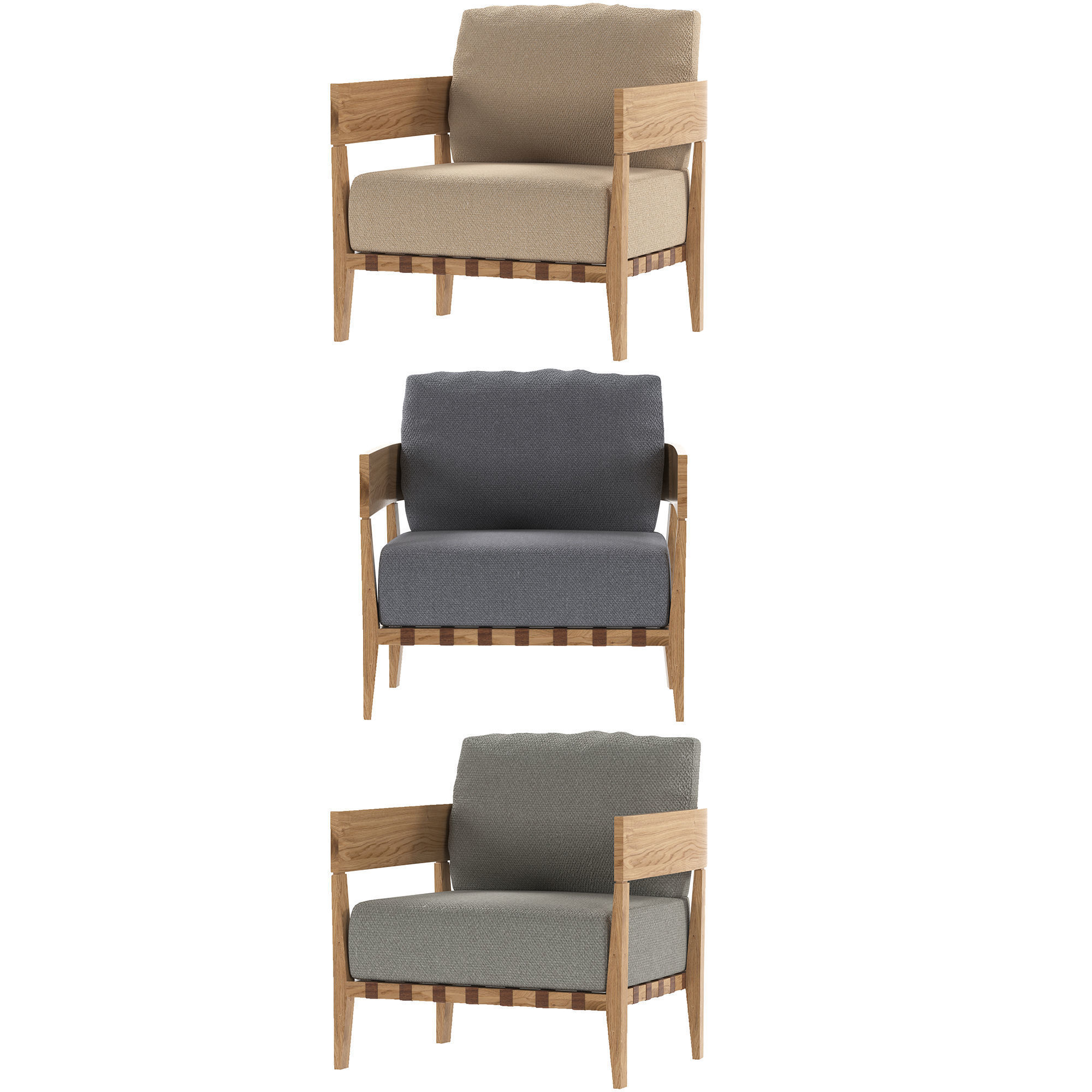 Garden Sofa Free 3D model_5