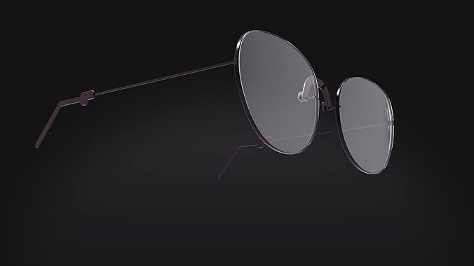 Glasses mirrored sunglasses 3D model