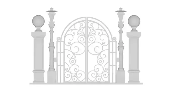Gateway Exterior Mansion Gate 3D print model