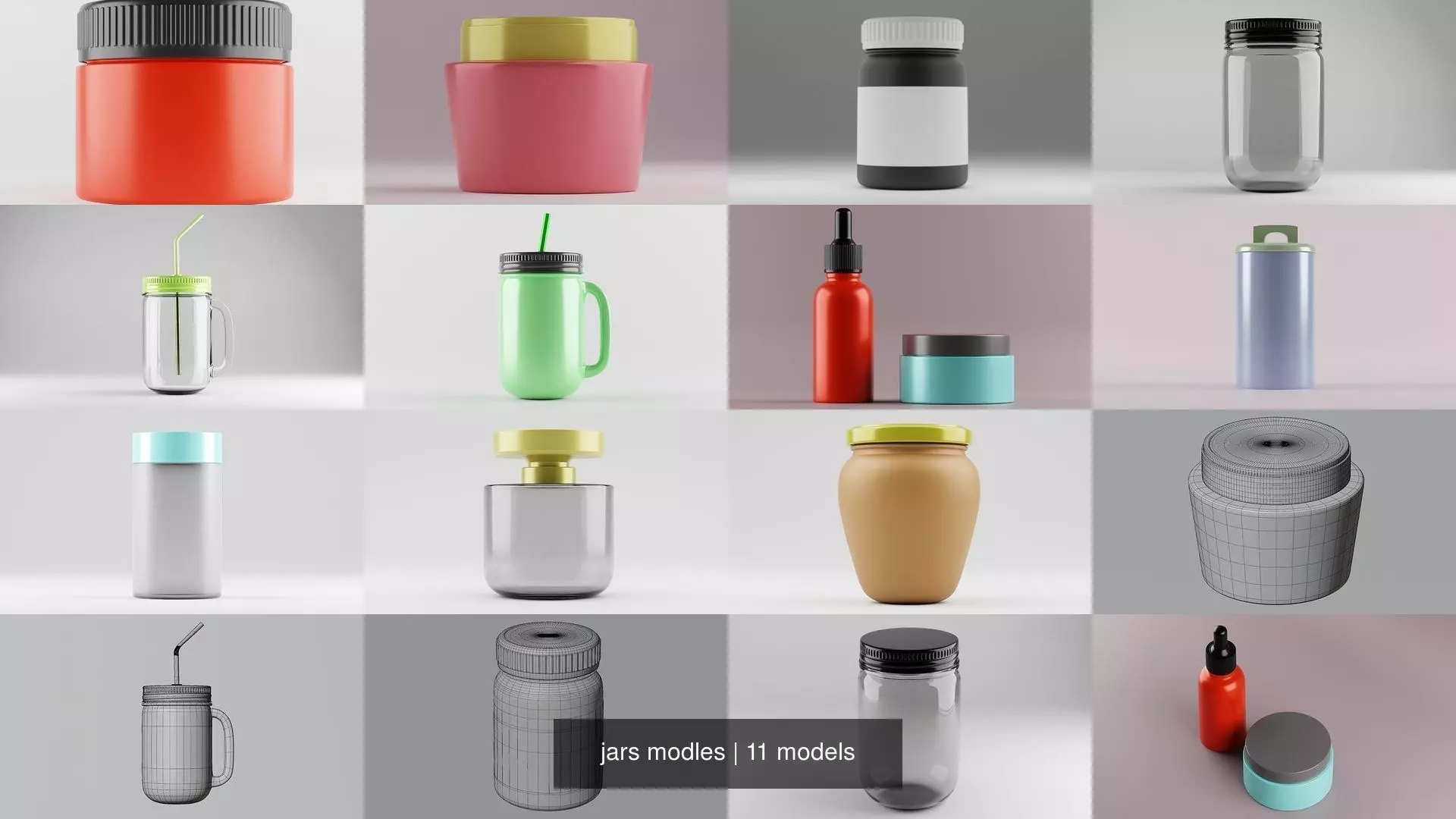 jars modles 3D Model Collection_0