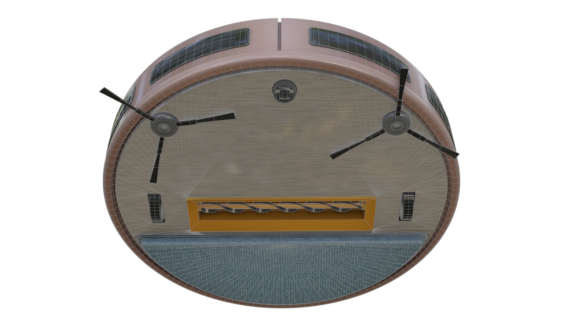 Robotic Vacuum Cleaners Low-poly 3D model_2