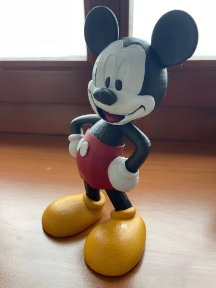 Flat-footed Mickey Mouse 3D print model_8