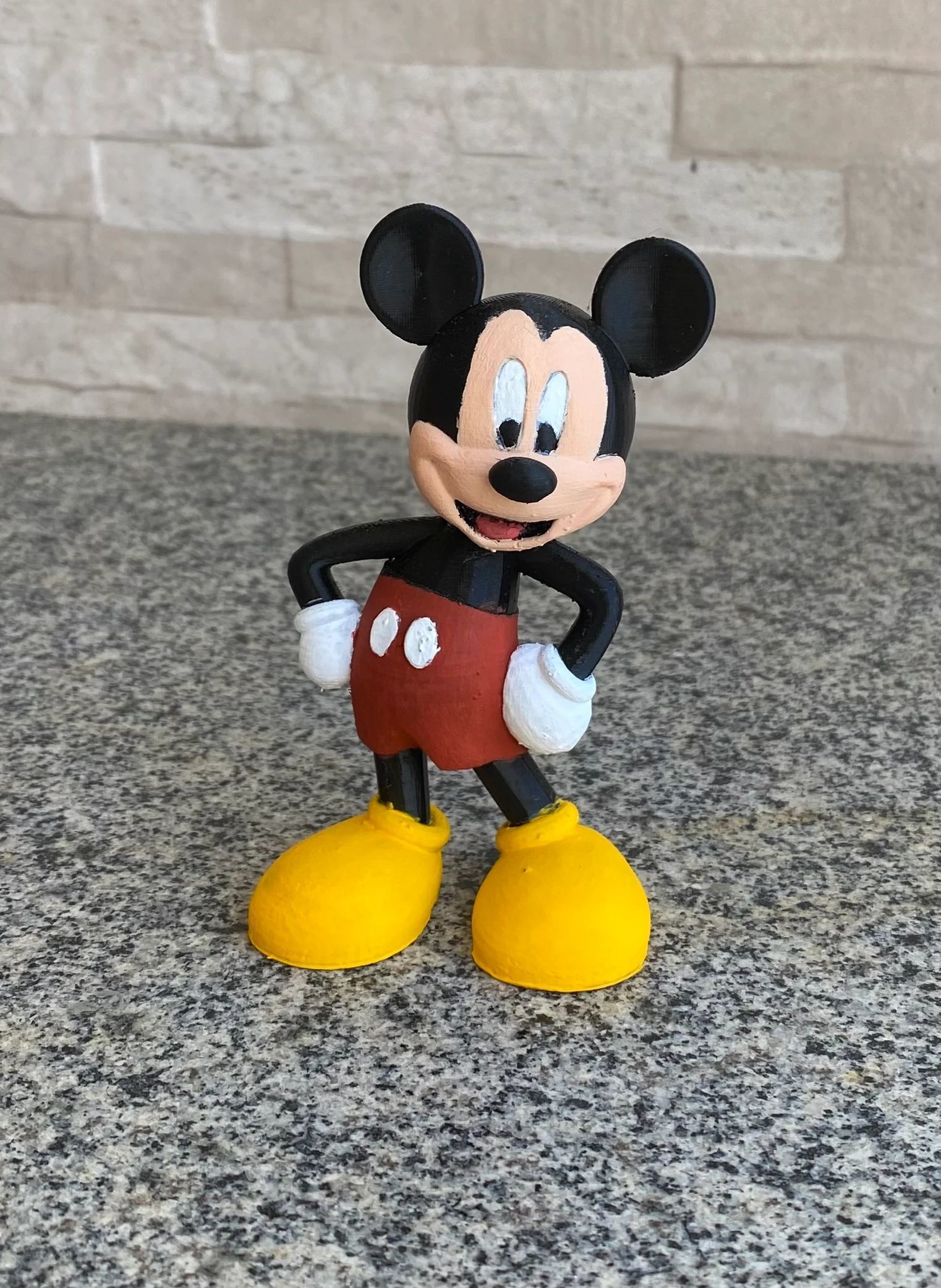 Flat-footed Mickey Mouse 3D print model_10